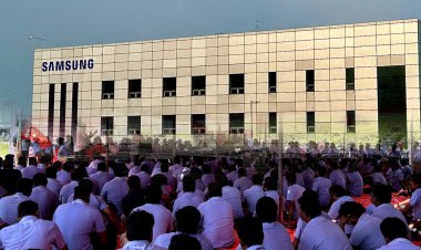 சாம்சங் தொழிலாளர்களின் போராட்டம் வெல்லட்டும்! தொழிலாளர்களை ஒடுக்கும் புதிய காலனிய தாசர்களின் ஆட்சி வீழட்டும்!!