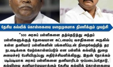 மக்களை ஏமாற்றும் திமுக அரசும் தனியார் பள்ளி முதலாளிகளும்