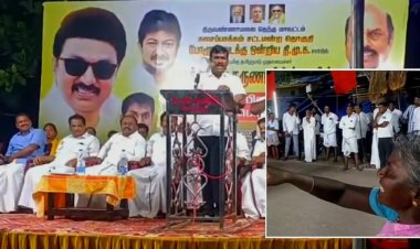 "ஆயிரம் ரூபாய்க்கு மூக்குத்திகூட வாங்க முடியல" - திமுக கூட்டத்தில் கேள்வி எழுப்பிய மூதாட்டியை மிரட்டிய பிரசன்னா