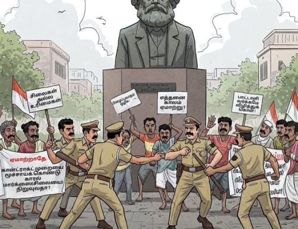 மார்க்சின் சிலைக்கு   மகிழ வேண்டாமா?