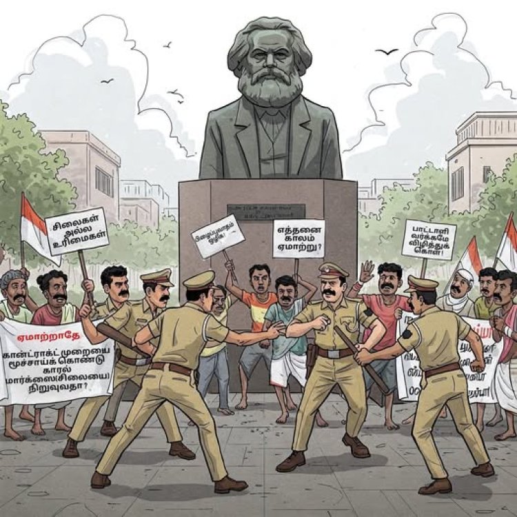 மார்க்சின் சிலைக்கு   மகிழ வேண்டாமா?