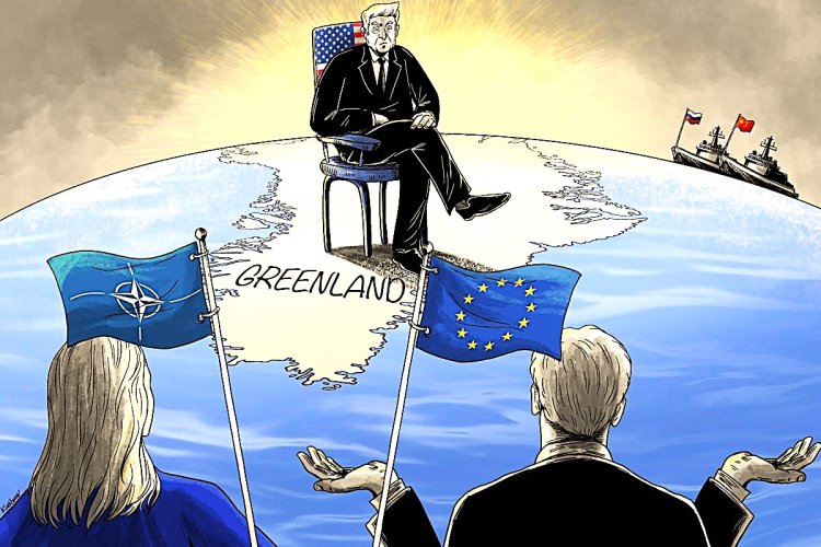 கிரீன்லாந்து: பனிப் பிரதேசத்தில் வெப்பமடையும் மறுபங்கீட்டுப் போர்