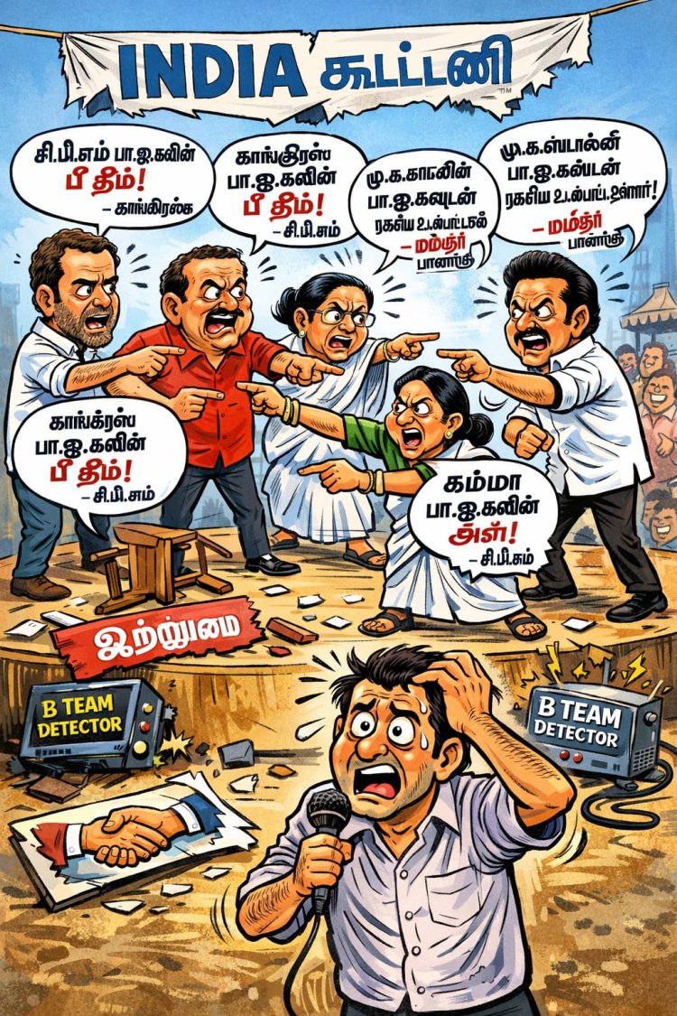 அறிவாலயத்தின் சொம்படி வித்வான்களுக்கு தொடர் அதிர்ச்சி கொடுத்து வரும் 'இந்தியா' கூட்டணி