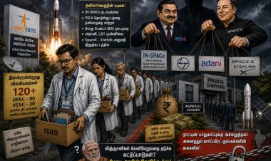 "இஸ்ரோ" விஞ்ஞானிகள் ராஜினாமா!  இந்திய விண்வெளித் துறையை சூளும் கார்ப்பரேட் காரிருள்!